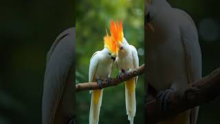 A beautiful white coupleSimilarly, parrots exotic rainforest birds, #birds #nature #mzai #zeshanai