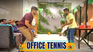 Office Tennis: 2 vs. 2 | Minute to Win It