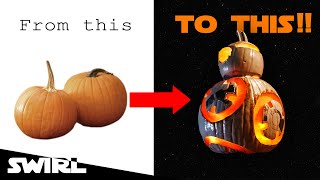 How to Make a BB8 HALLOWEEN PUMPKIN!