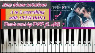 Peerh Meri || Peerh meri instrumental || Easy piano tutorial