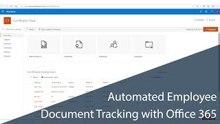 Automated employee document tracking with SharePoint