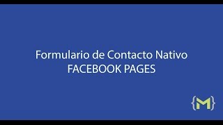 Formulario Contacto Nativo en Facebook para captar Leads