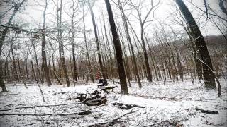 Downhill MTB winter ride gopro hero 5 black