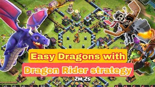 TH14 trending Air meta Dragon + Dragon Rider | TH14 Best Dragon Attack Strategy