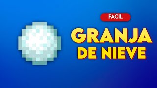 COMO CREAR LA Granja de NIEVE para Minecraft BEDROCK 1.20 Y