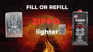 How to Fill and refill Zippo lighter (beginner's guide)