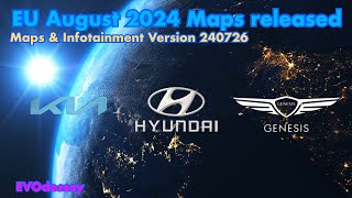 Kia/Hyundai/Genesis August 2024 EU Maps & Infotainment update version 240726