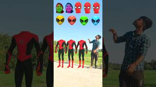 3 Spider Man vs me Caret head matching 😱 new magic video #vfx #trending #shortsfeed #shots #viral