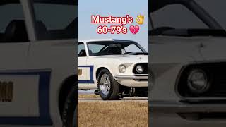 +$$ VERSIONES DE  FORD's MUSTANG 60-70's