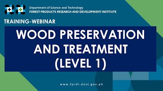 Training Webinar on Wood Preservation and Treatment Level 1 Oct 5