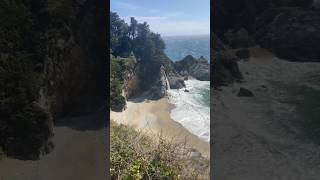 McWay Falls, Julia Pfeiffer Burns State Park, Big Sur CA 💙#waterfall #roadtrip #outdoorsygirl