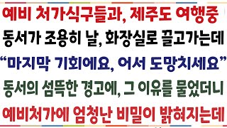 (반전신청사연)처가식구들과 제주도로 여행을 갔더니 동서가 충격적인 말을 전해주는데[신청사연][사이다썰][사연라디오]