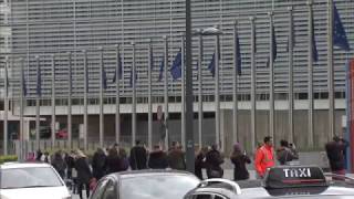 Exterior views of the European Commission: