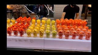 Healthy Fruit Juice - Amazing Fruit Cutting Skill - Korean Street Food