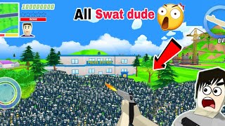 Richie Biggest Fight With All Swat Dude Force😲😰 । DTW. EXE