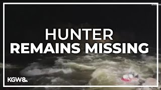 Rescue crews searching for missing hunter swept away in river