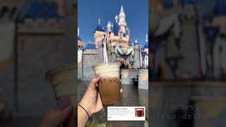 new coffee drink at disneyland. Chimney Sweep cold brew drink (Jolly Holliday) #coffee #disneyland