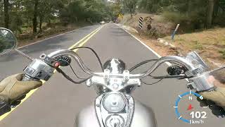 Riding my Honda Shadow 750 ACE 99 video 7