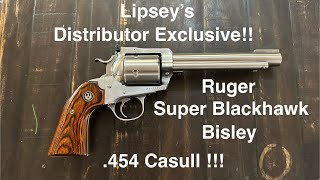 Ruger Super Blackhawk Bisley chambered in .454 Casull !!  Lipsey’s Distributor Exclusive!!