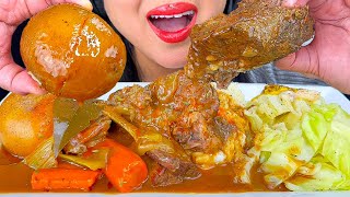 POT ROAST, POTATOES, VEGGIES & GRAVY | ASMR | MUKBANG | EATING SOUNDS