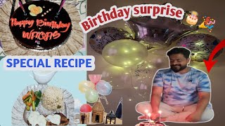 Birthday surprise of My Husband 🎂|  Chicken Steak & white sauce recipe | @hinawaqas8480