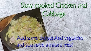 Chicken and Cabbage using dehydrated vegetables