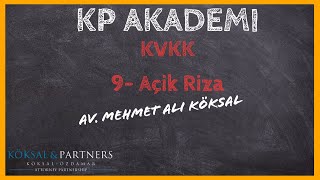 KVKK Eğitimi 9- Açık Rıza Nedir?