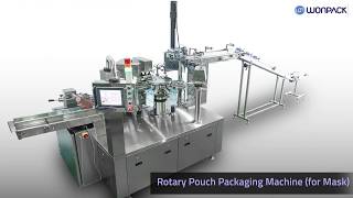 Korea-Rotary pouch Packaging Machine-KF94 Mask, Covid-19 mask