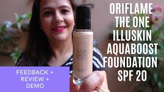 Oriflame THE ONE Illuskin Aquaboost Foundation SPF 20 || April 2021 new launch || Preeti Babber.