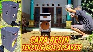 CARA RESIN TEKSTUR BOX SPEAKER