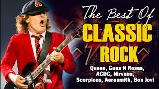 Classic Rock Songs 70s 80s 90s Full Album - Nirvana, Led Zeppelin, Bon Jovi, Aerosmith, U2, ACDC