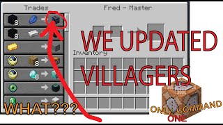 MORE VILLAGER TRADES!!! (CHECK DES.) ONLY ONE COMMAND!!! Ep.2  WHAT??? LOL