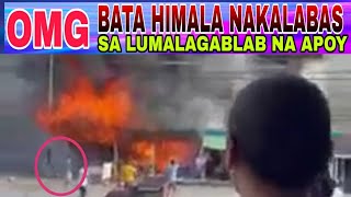 Himala Bata Nakaligtas Sa LUMALAGABLAB na Apoy sa Nasusunog na Gusali sa Kolambugan Lanao Del Norte