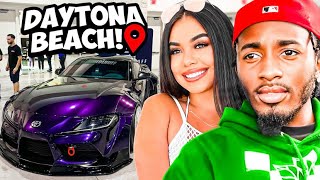 INSANE CAR BUILDS 🔥 SlammedEnuff Car Show with Devonte Cenat 🔥 | VLOGMAS DAY 12 in Daytona Beach, FL