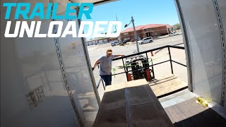 Unloading My Semi Trailer and It Was Heavy! Rookie Trucking Vlog