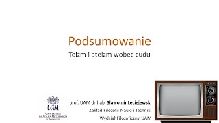 6. PODSUMOWANIE - Teizm i ateizm wobec cudu