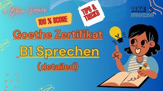 B1 Sprechen Teil 1 Tips & Tricks | Goethe Zertifikat B1 Sprechen Teil1 | B1 Sprechen Structure