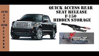 F-150 Rear Seat Back Release (Hidden Storage)