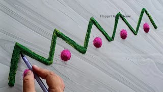 2 gudi padwa rangoli | rangoli designs | door side border designs | rangoli | easy simple rangoli