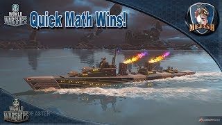 World of Warships: Quick Math WINS Games! (Blue Aster Gameplay)