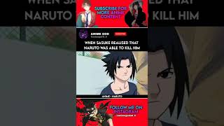 Sasuke realised that Naruto could have killed him |Naruto Vs Sasuke|#shorts