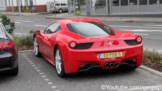 Ferrari 458 Italia's at Nurburgring GP Track + 458 Challenge - 1080p HD