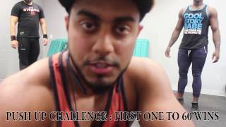 DAY27 | 60 PUSH UP MATCH! | CHEST & BICEP