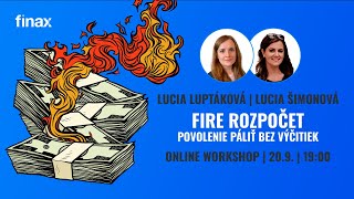 Online workshop | FIRE rozpočet: ako páliť peniaze bez výčitiek