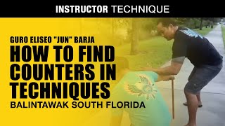 HOW to FIND COUNTERS in TECHNIQUES | Filipino Martial Arts| Balintawak South Florida | Arnis | Kali