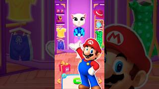 My Talking Angela 2-Mario Bros #shorts #mario