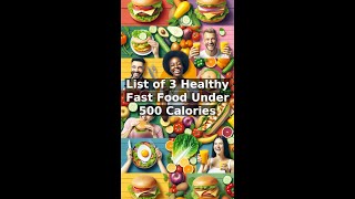 List of 3 Healthy Fast Food Under 500 Calories