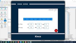 How to Use the Schedule List Function in Kinco HMI ?