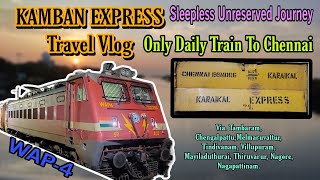 🚂 KAMBAN EXPRESS TRAVEL VLOG !!! 16175 Chennai 🔄 Karaikal !!! 8 Hours Journey !! Explore With Maddy