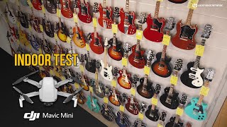 Drone flies in a Guitar Shop - DJI Mavic Mini indoor test @ Lucky Music Milano